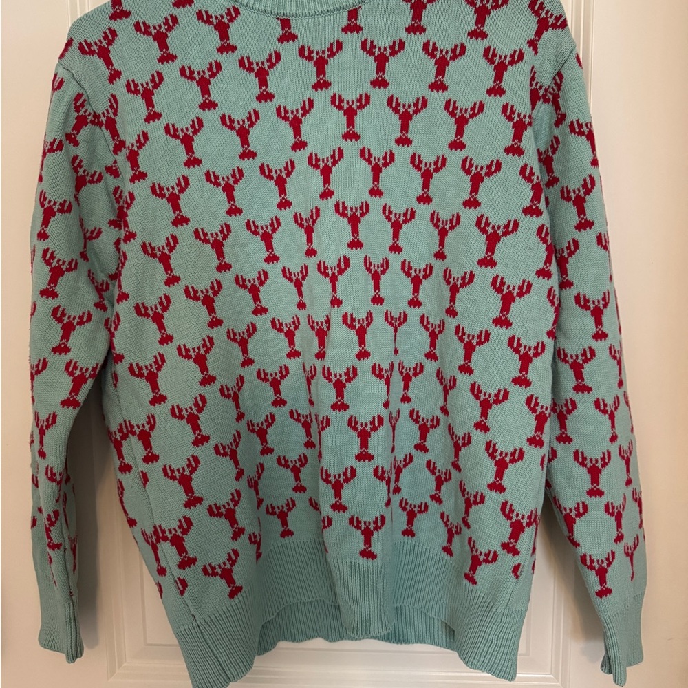 Kiel James Patrick Red and Green Sweater